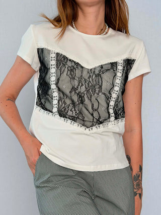 T-Shirt pizzo 56288