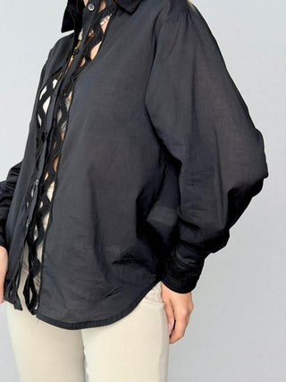 Muslin shirt with lace - HaveOne