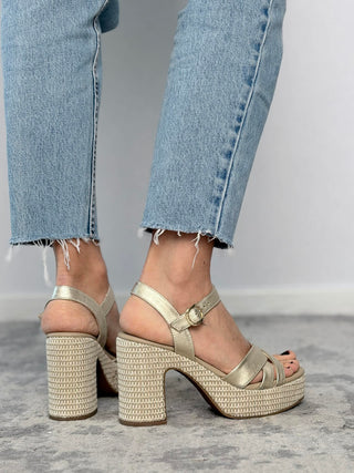 Leather heeled sandal - Nero Giardini