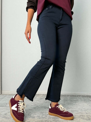 Pantalone trombetta blu