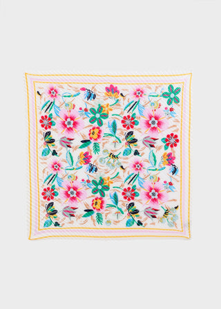 Nalì Peony print scarf