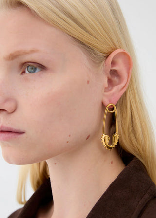 Orecchini spilla con cuore Nalì