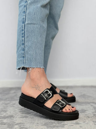 Platform leather sandal - Nero Giardini