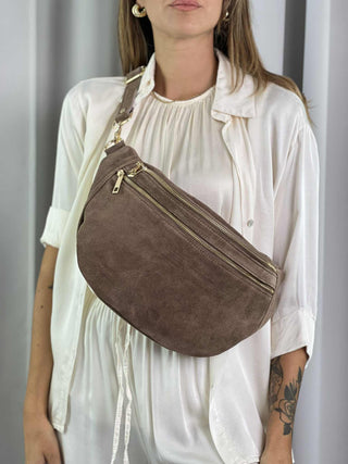 Marsupio grande Camoscio Taupe