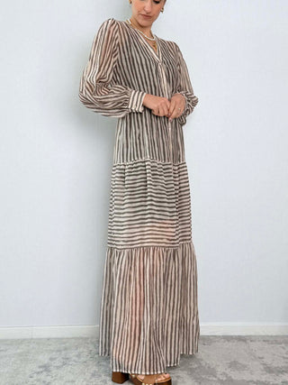 Abito lungo gessato - Susy Mix