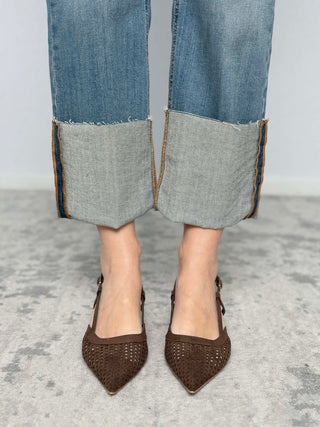 Slingback camoscio moro - Divine Follie