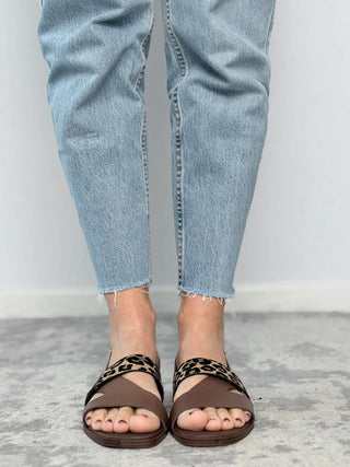 Leather and pony skin sandal 18+