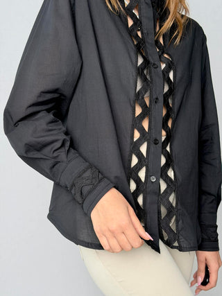 Muslin shirt with lace - HaveOne