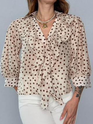 Camicia pois con rouge - Susy Mix