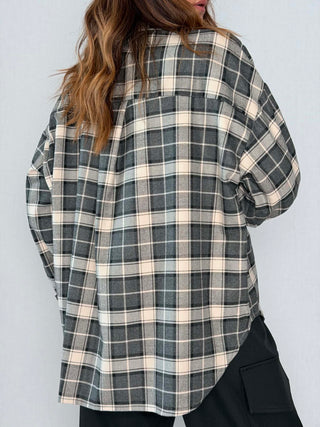 Camicia check Nero