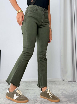 Pantalone trombetta verde
