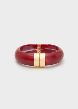 BRACCIALE MICHI DETTAGLIO ORO RESINA ROSSO