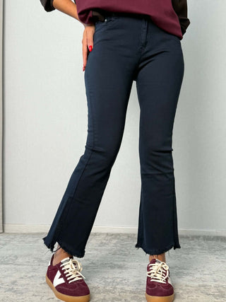 Pantalone trombetta blu