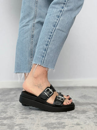 Platform leather sandal - Nero Giardini