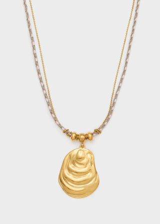 COLLANA SHELL FILO VIOLA