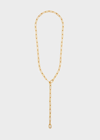 COLLANA CHAIN LUNGA PLACCATA ORO 18KT