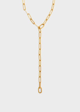 COLLANA CHAIN LUNGA PLACCATA ORO 18KT