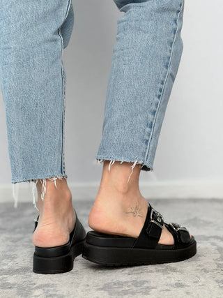 Platform leather sandal - Nero Giardini