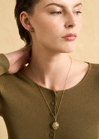 PENDENTE/COLLANA MEDUSA 3D ACC. INOS. ORO