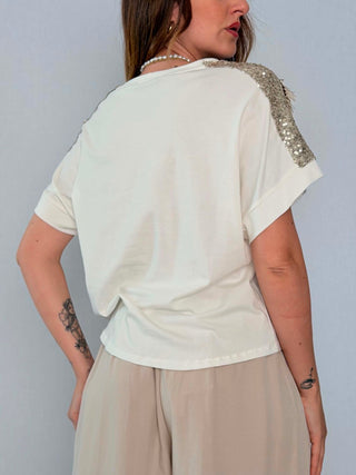 T-Shirt 56430 bianco platino