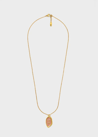 PENDENTE/COLLANA LOVE ACC. INOS. ROSA/ORO