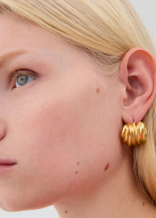Nalì braided hoop earrings