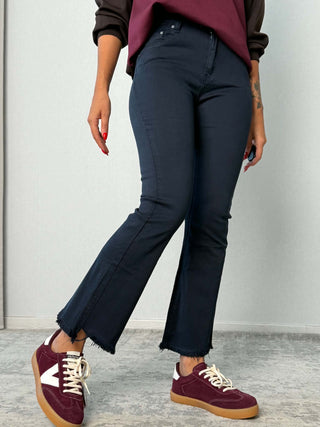 Pantalone trombetta blu