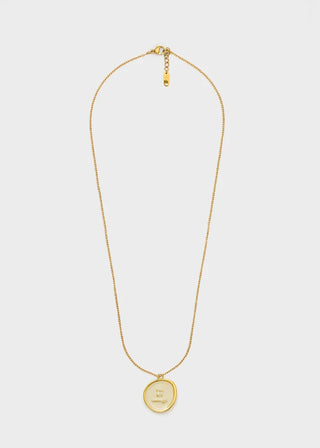 PENDENTE/COLLANA ENOUGH ACC.INOS PANNA/ORO