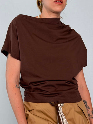 T-Shirt scollo obliquo