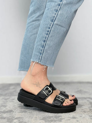 Platform leather sandal - Nero Giardini