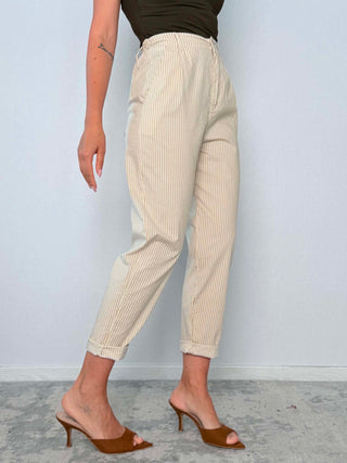 Pantalone cotone righe 5283
