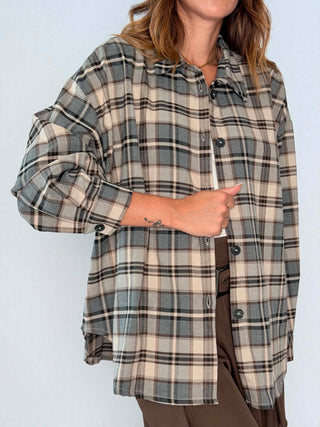 Camicia check Moro-Grigio