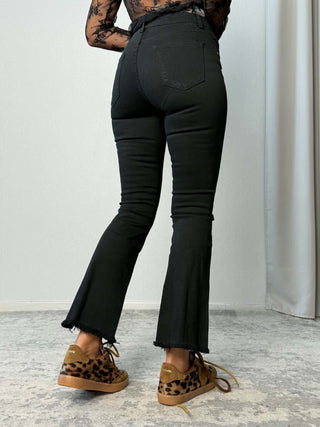 Pantalone trombetta nero