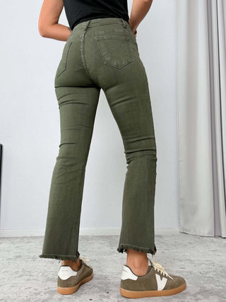 Pantalone trombetta verde