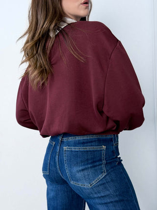 Felpa colletto camicia - Susy Mix