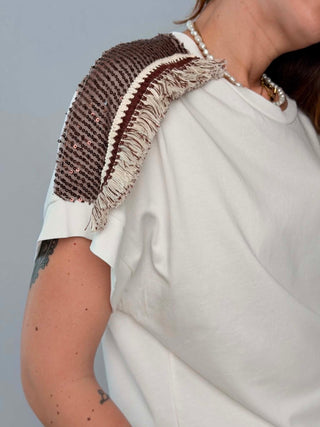 T-Shirt 56430 bianco moro