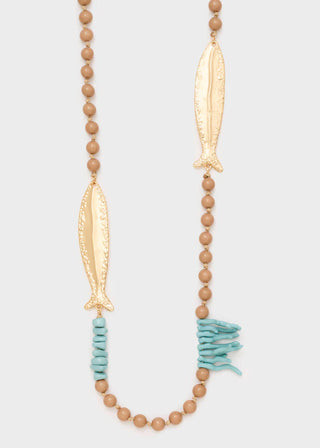 COLLANA POISSON CON CHARMS