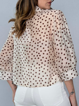 Camicia pois con rouge - Susy Mix