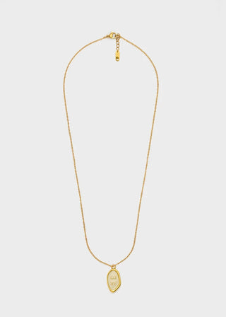 PENDENTE/COLLANA LOVE ACC. INOS. PANNA/ORO