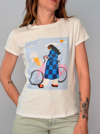 Girl on bike T-Shirt