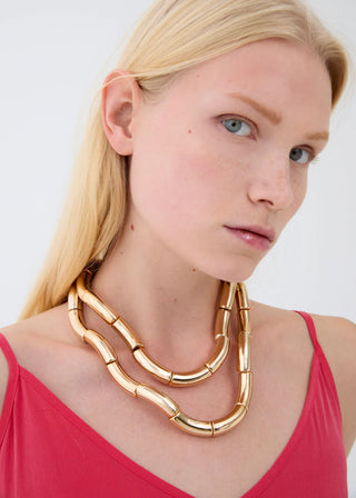 Nalì two-tube necklace