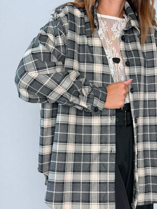 Camicia check Nero