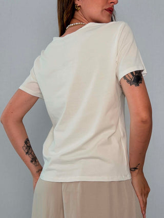 T-Shirt 56427 bianco blu