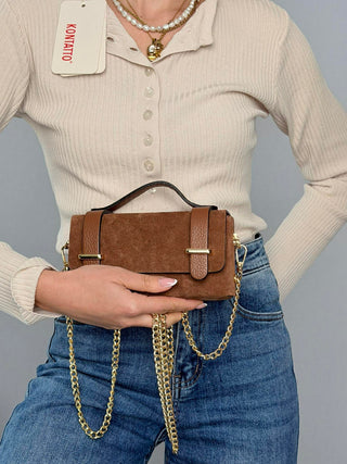 Borsa camoscio Baggy