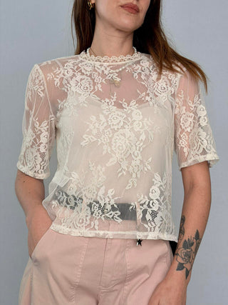 Maglia scatola pizzo - Susy Mix
