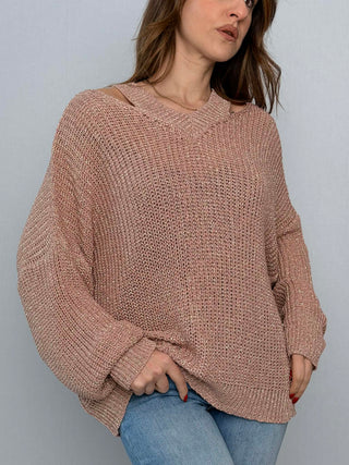 Maglia cut out lurex Susy Mix