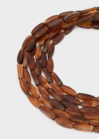 COLLANA AGATA MULTIFILO IN RESINA