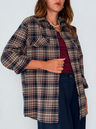 Camicia check Blu