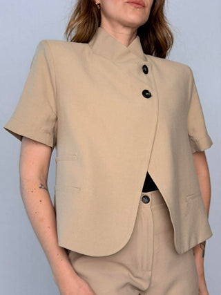 Half-sleeve button-up jacket - HaveOne