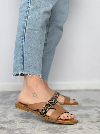 Ciabatta pelle e cavallino 18+